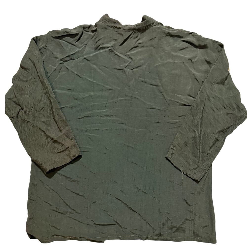 Vintage S&S Collection Olive Green/Gold, Shiny, Holiday, Open Top- L - Picture 2 of 8
